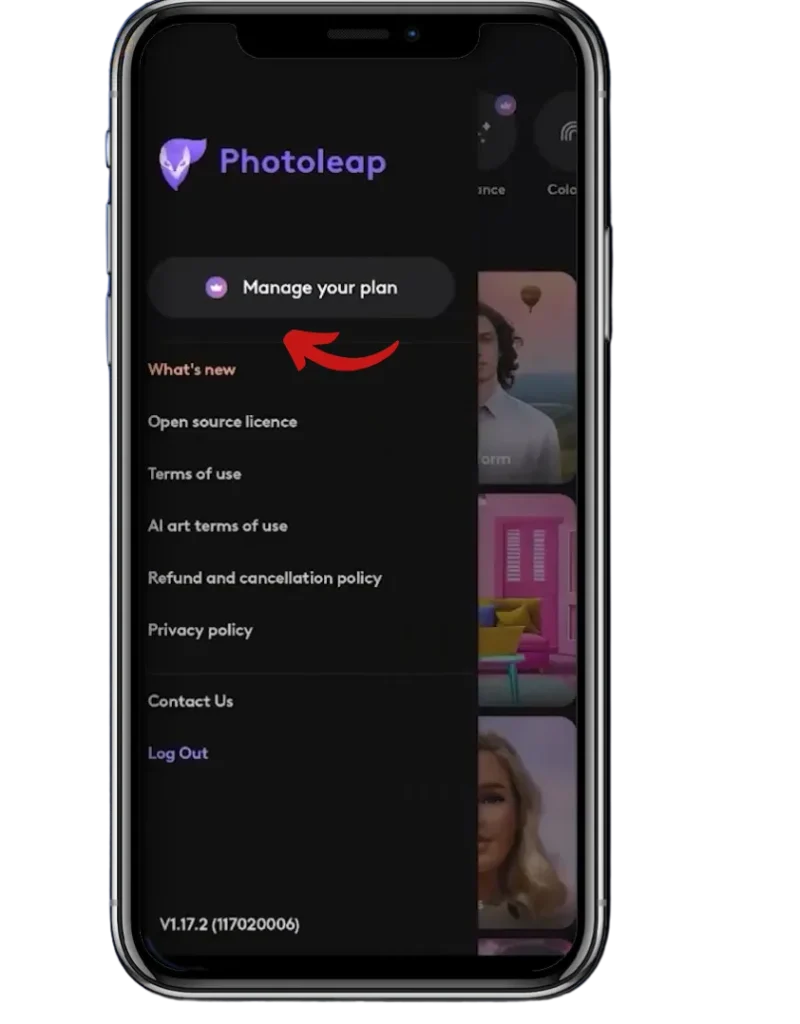 How to can cancel photoleap mod apk subscription method 2.