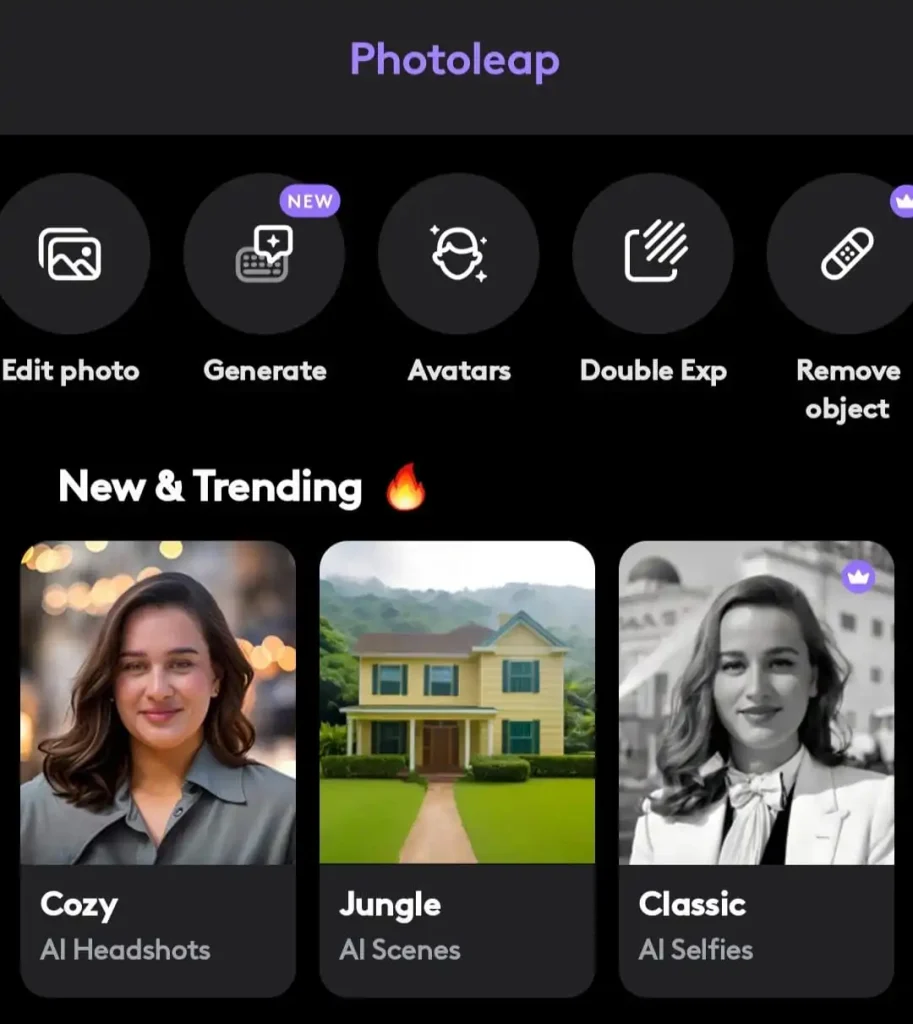 Explore photoleap mod apk stunning AI based features
